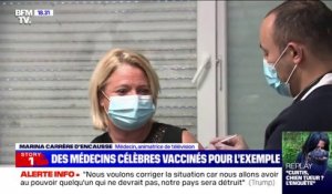 Vaccin anti-Covid: pour Marina Carrère d'Encausse, "la balance bénéfice-risque pèse aujourd'hui en faveur du bénéfice"
