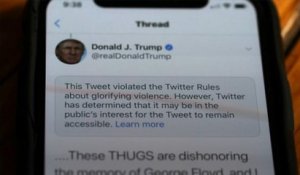 Twitter verrouille le compte de Trump et prévient qu'il pourrait être supprimé