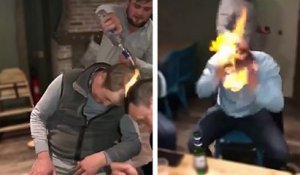 Un nouveau jeu d'alcool où il faut se passer une flamme avec les cheveux