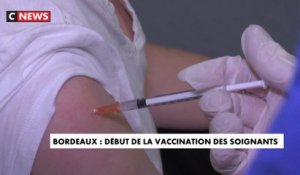 Coronavirus : les soignants vaccinés au CHU de Bordeaux