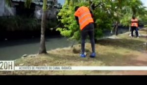 RTG /  Activités de nettoyage du canal de Batayéa par la population