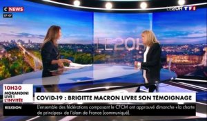 Coronavirus : Brigitte Macron a raconté hier soir pour la première fois au 20h de TF1 son combat contre le virus : "J'ai eu une forme médiane avec perte de goût, perte d'odorat, fatigue et migraines"