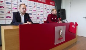 Présentation du nouveau joueur du Standard de Liège: Joao Klauss de Mello