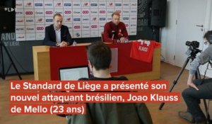 Présentation du nouveau joueur du Standard de Liège, Joao Klauss de Mello