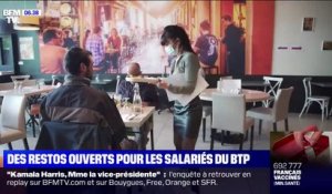 Les restaurants restent ouverts pour les salariés du BTP