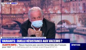 Jean-François Delfraissy: "Sur le variant sud-africain, il y a une diminution de l'efficacité du vaccin d'environ 40%"