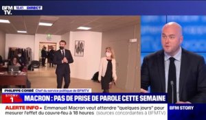 Emmanuel Macron ne prévoit pas de prendre la parole dans les prochains jours pour annoncer un confinement