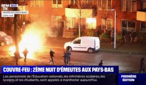 Les images d'une deuxième nuit d'émeutes aux Pays-Bas après l'instauration du couvre-feu