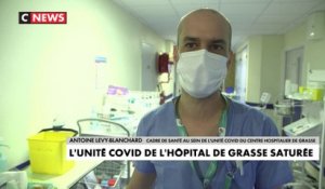 L'unité Covid de l'Hôpital de Grasse saturée