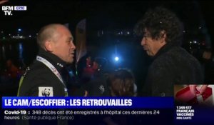 Vendée Globe: arrivé jeudi soir aux Sables-d'Olonne, Jean Le Cam a retrouvé Kevin Escoffier