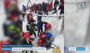 Savoie : un promeneur enseveli par une avalanche retrouvé sain et sauf