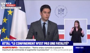 Gabriel Attal: "En février, nous vaccinerons au moins un million de Français supplémentaires"