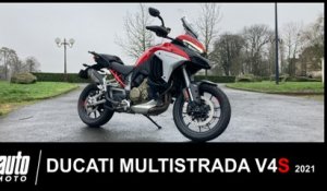 Ducati Multistrada V4S 2021 170 ch ESSAI POV Auto-Moto.com