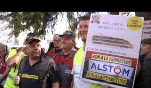 Les salariés d'Alstom revendiquent un avenir