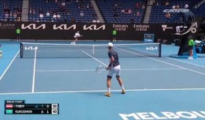 Thiem avait la main chaude et le public de Melbourne a apprécié