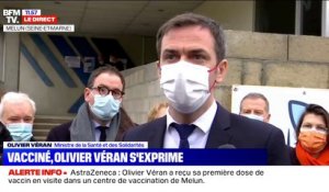 "Je ne relâche pas la vigilance": Olivier Véran s'exprime après s'être fait vacciner contre le Covid-19