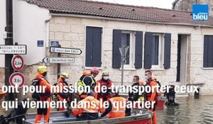 La première crue de Béatrice à Saintes