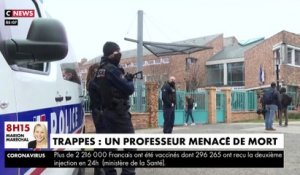Menaces contre un professeur à Trappes : Reportage des équipes de  CNews sur place, devant l'école sous haute surveillance de l'enseignant