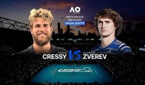 Malgré le show Cressy au filet, Zverev a maîtrisé son sujet : le résumé de sa victoire