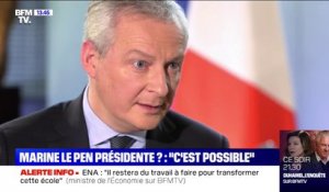 Bruno Le Maire: "L'élection de Marine Le Pen est une possibilité"