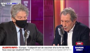 Le commissaire européen Thierry Breton ambitionne que  "l'Europe soit le premier continent en matière de production vaccinale sur 18 mois"