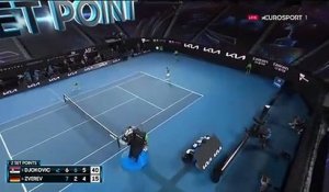 Un cri de soulagement et le 3e set pour Djokovic, qui repasse en tête face à Zverev