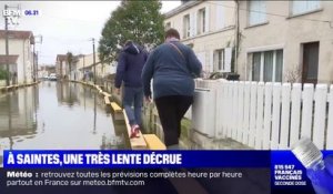 À Saintes en Charente-Maritime, une décrue interminable