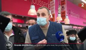 Grande distribution : les producteurs se mobilisent contre la baisse de leur rémunération