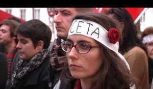 Paris. Rassemblement contre l'application du CETA