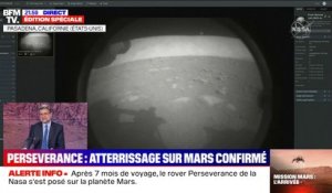 La première image envoyée par Perseverance sur Mars