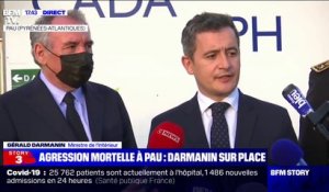Gérald Darmanin à Pau: "Je veux dire toute la solidarité du gouvernement" au centre d'accueil de réfugiés où un responsable a été tué