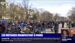 Plusieurs milliers de motards réunis ce samedi à Paris pour réclamer la légalisation du dépassement inter-files