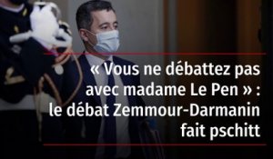 « Vous ne débattez pas avec madame Le Pen » : le débat Zemmour-Darmanin fait pschitt