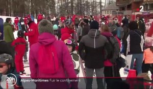 Coronavirus - Pour fuir le confinement imposé le week-end, des centaines d'habitants des Alpes Maritimes sont partis à la neige !