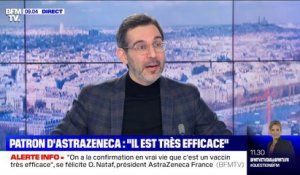 Olivier Nataf, président d'AstraZeneca France: "Depuis que les généralistes peuvent vacciner, la vaccination a doublé"
