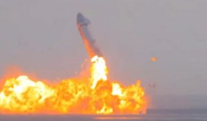 Un prototype de la fusée Starship de SpaceX parvient à se poser... avant d'exploser