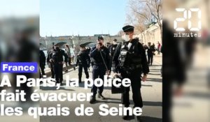 Coronavirus: A Paris, la police fait évacuer les quais de Seine bondés