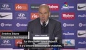26ème j. - Zidane : "Le titre reste l'objectif"