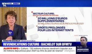 Roselyne Bachelot: "20 millions d'euros supplémentaires viendront au secours des équipes artsitiques fragiles"