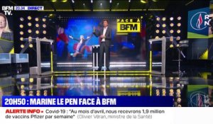 Marine Le Pen "Face à BFM" à 20h50 - 11/03