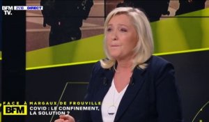 Marine Le Pen: "Laisser les cinémas fermés tout en permettant aux gens d'être assis côte-à-côte dans des avions, ça me parait absurde, incohérent et arbitraire"