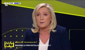 Marine Le Pen: "Je suis une féministe qui n'exprime pas d'hostilité à l'égard des hommes"