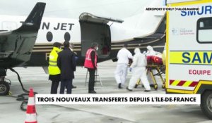 Trois nouveaux patients transférés de l'Île-de-France vers d'autres régions