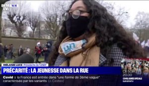 Paris: des étudiants manifestent pour réclamer un un plan d’urgence contre la précarité