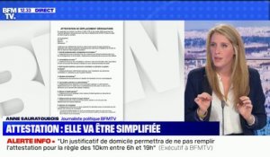 Confinement: la nouvelle attestation de déplacement va être simplifiée dans les prochaines heures