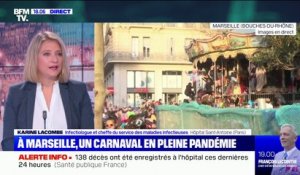 Les images du carnaval à Marseille reflètent "le ras-le-bol de tout le monde" pour Karine Lacombe