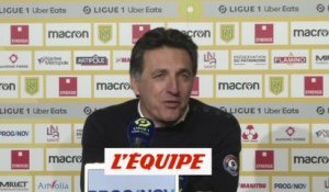 Pélissier : « On égalise d'une manière extraordinaire » - Foot - L1 - Lorient