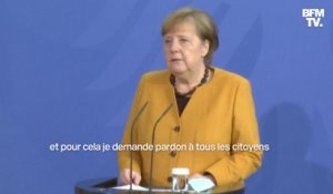 Restrictions à Pâques: Angela Merkel reconnaît "une erreur" et demande "pardon"