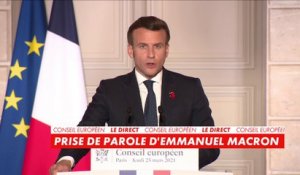Emmanuel Macron : «Il n'existe pas d'autre solution qu'une solution européenne pour surmonter cette crise»