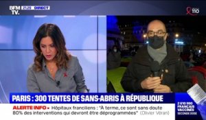 Paris: 300 tentes de sans-abris à place de la République - 25/03